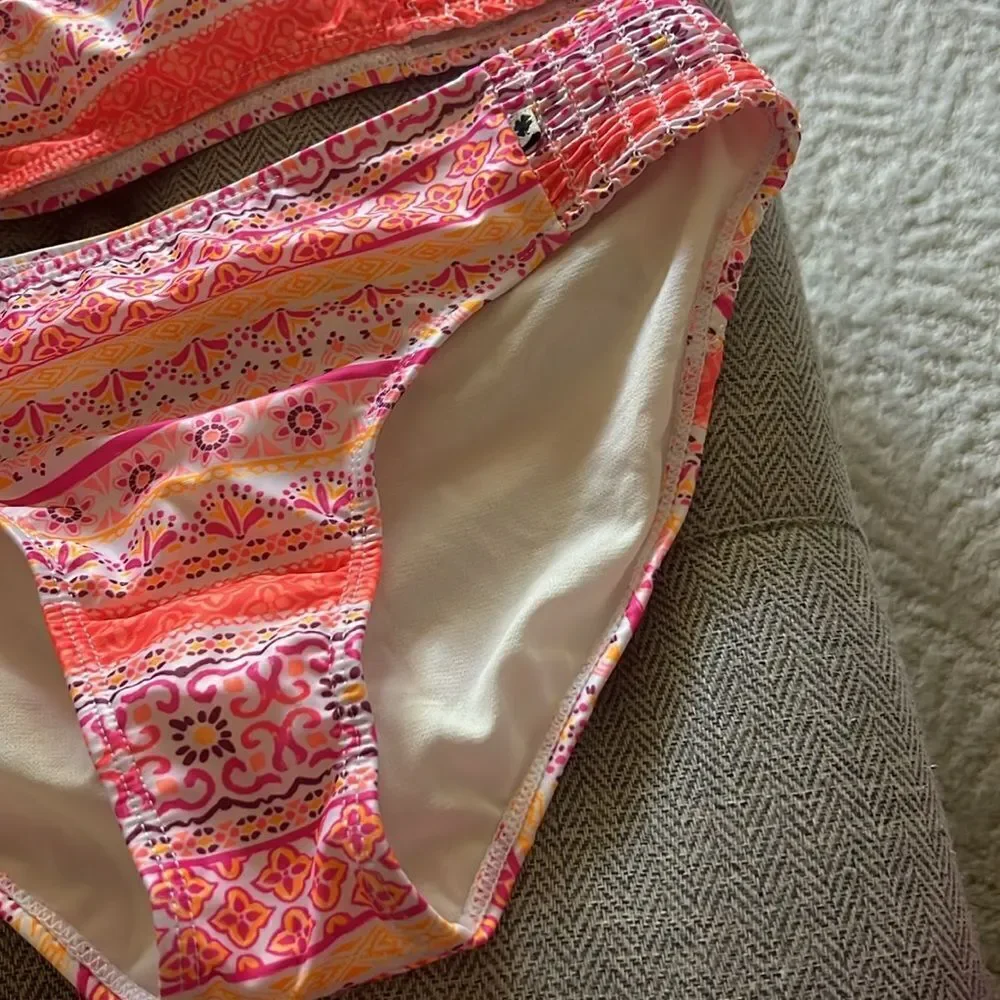 NWT Lucky Brand Kids Pink Swim Set 50 UPF XL (16)